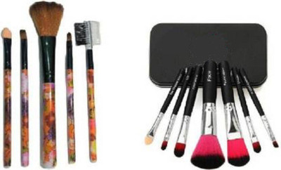Rsentera 5pc with 7pc black brush set combo(Pack of 12)