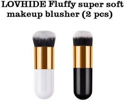 LOVHIDE Fluffy super soft makeup Brush synthetic fiber moti brush For Blush(Pack of 2)