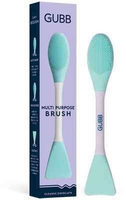 GUBB Multipurpose Silicone Face Scrubber & Exfoliating Brush | Face Mask Applicator | Cosmetic Tools | for Modeling Mask | Mud and Clay Applicator | Soft and Flexible Silicone Brush(Pack of 1)