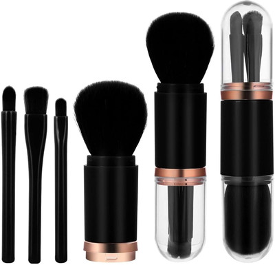 Syco Style Makeup Brush Set 4 in 1 Portable Travel(Pack of 4)