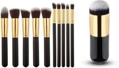 PLESSIS Makeup Brush Set With Foundation Brush(Pack of 11)