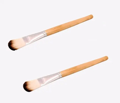 GFSU - GO FOR SOMETHING UNIQUE Professional Flat Face Pack Brush Combo of 2Pcs(Pack of 2)