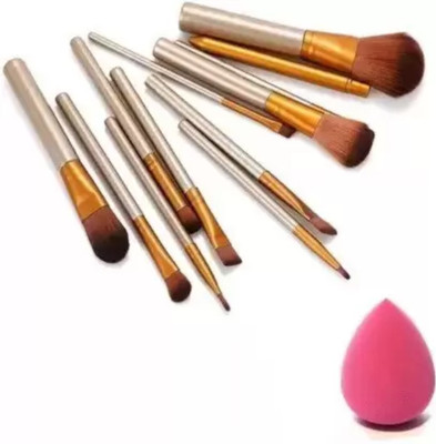 SMIETRZ makeup brushes kit with sponge puff(Pack of 12)