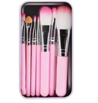 Liptick Hello Kitty Pink Brush Kit Set 7 Brushes Inside(Pack of 7)