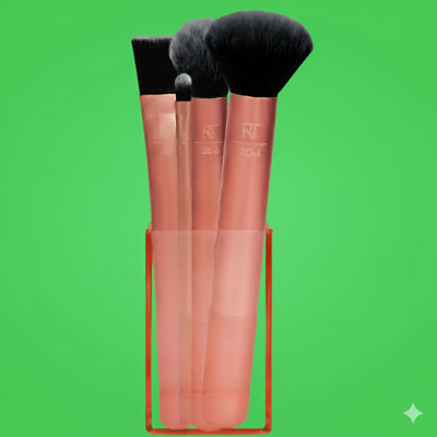 Gleam Soul Premium Soft Fiber Makeup Brush Kit for Seamless Makeup(Pack of 4)