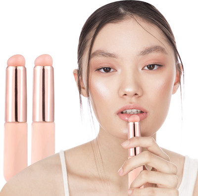 Egab Soft Flexible Silicone Lip Applicator for Smooth Makeup Application (Pink)(Pack of 2)
