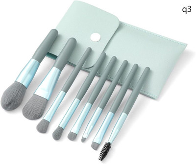 Morbee Makeup Brush Set 8PCS Mini With Storage q3(Pack of 8)