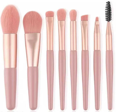 Krishaa Enterprises Makeup Brush Applicator Set of 8 | Professional Quality Brushes(Pack of 8)