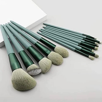 ghorela Plus Brush set of 13 With Pouch (Green) (Pack of 13)(Pack of 1)