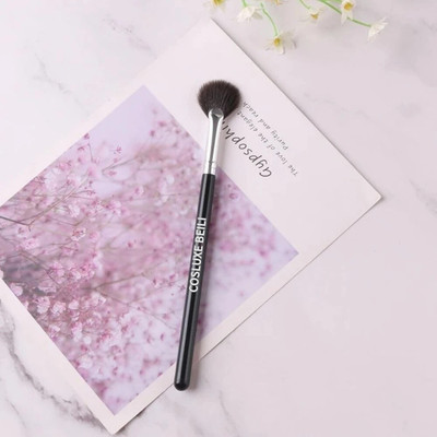 COSLUXE BEILI Fan Brush Professional Blush Brush Soft Vegan Synthetic Makeup Brush for Face(Pack of 1)