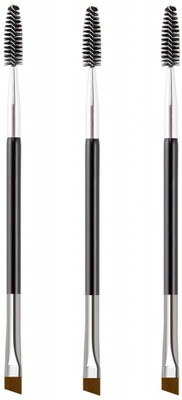 mapperz Duo Eyebrow Brush/ Angled Eye Brow Brush and Spoolie Brush - (Pack of 3)(Pack of 3)