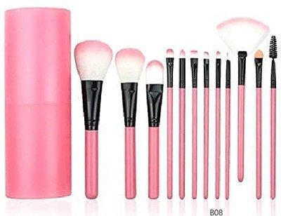 Morbee Eyeshadow Blending cosmetics Brush Kit|12 pc Makeup brush setB08(Pack of 12)