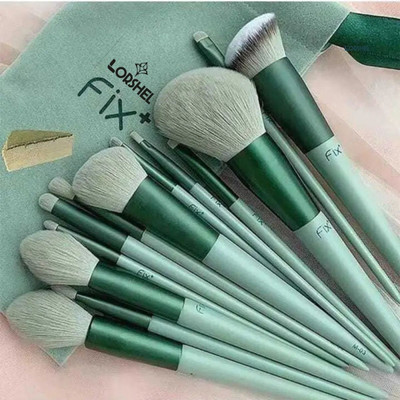 LORSHEL Easy-To-Clean Makeup Brushes | Blends makeup evenly for flawless look - 13-pi...(Pack of 13)