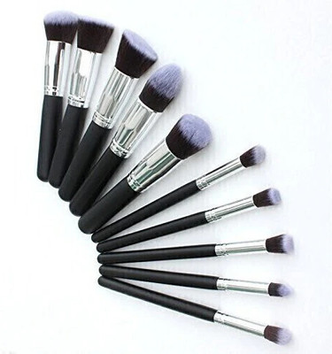 M.S TRADERS FACE MAKEUP BRUSHES SET OF 10(Pack of 10)