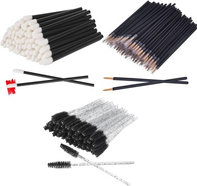 Rinpoche Disposable Applicator Wand Set Eyelash Mascara Brush Eyeliner Brush Lip Wand(Pack of 50)