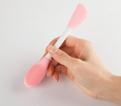 Getmecraft Double Sided Face mask Brush and Applicator, ace Scrubber for Gentle Exfoliating(Pack of 1)