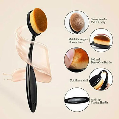 SEUNG Oval Foundation Make up Brush (Pack of 1)(Pack of 1)