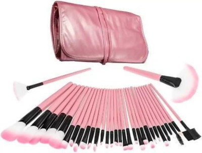 SUBHMUN Beauty Professional Makeup Brush Set with PU Leather Case (Pack of 24)(Pack of 24)