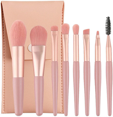 Ashyra Makeup Brushes with Bag(Pack of 8)