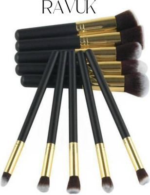 ravuk 10 PC. APPLICATOR OF MAKEUP TOOLS SET OF BRUSH (PACK OF 10 (Pack of 10)(Pack of 10)