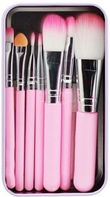 VOUGH Hello Kitty Soft Makeup Brush Set, 7 Brusher with Portable Storage Box.(Pack of 7)