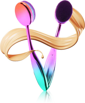 Gleva Oval Makeup Brush Super Soft Flexible Brush Features Flawless Application(Pack of 1)