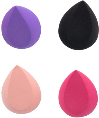FOLELLO Microfiber Makeup Sponge Blender Set, Soft Sponge for Liquid Foundation & Powder(Pack of 4)