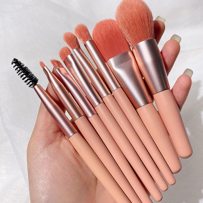 LOVHIDE 8 Makeup Brush Set with Eyeshadow, Powder, Foundation Brush Set, Mini Size(Pack of 8)