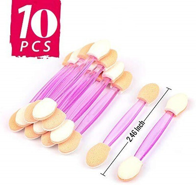 Elecsera 10 Pcs Eyeshadow Brushes Dual Sides Eye Shadow Sponge Applicators(Pack of 10)