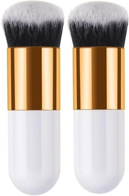 Koccido Foundation Blender Brush for Makeup | Synthetic Fibres(Pack of 2)