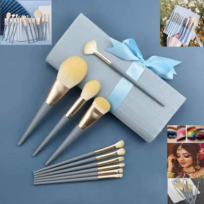 Roslet Brush applicator 10 pcs makeup brushes kit premium soft bristles(Pack of 10)