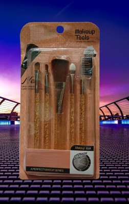 Shreeji Makeover Super Quility Makeup Brush Set A8 With Super Brush Tool(Pack of 5)