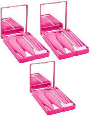 SkinOza Mini Portable Traveling MakeUp Brush set with case and mirror for daily use(Pack of 15)