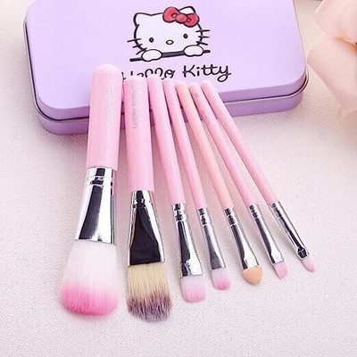 TALCHARDS HELLO KITTY PINK SET OF 2 SMOOTH MAKEUP BRUSHES(Pack of 7)