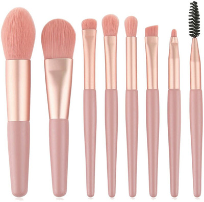 AARADHYAM 8Pcs Makeup Brushes Set Mini Premium Synthetic Foundation Brush(Pack of 8)