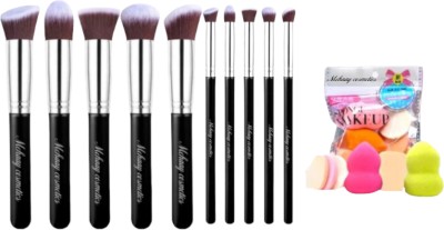 Mehaay cosmetics 10Pcs Makeup Brushes for Foundation Eyeshadow Eyebrow Blush(Pack of 16)