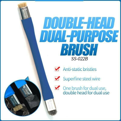 AKT SUNSHINE SS SS-022B Double-head Brush With Bristle Superfine Steel Wire(Pack of 1)
