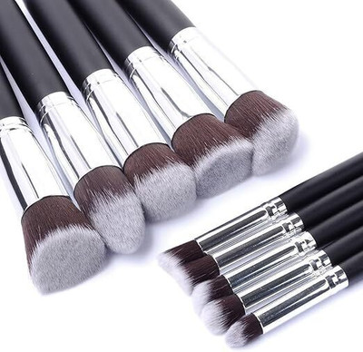 Wimble Professional Series Kabuki Makeup Brush Set (Pack of 10)(Pack of 10)