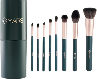 MARS Tools of Titan Makeup Brush Set With Holder | Ultra Soft Bristles(Pack of 8)