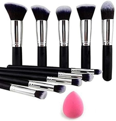 ELITEWAVE Rubber Training Head Cosmetology Face and Makeup Brush Kit(Pack of 10)