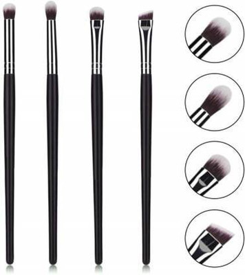 kaarm Beauty Eyeshadow Blending Pencil Brush Set Of 4 Black(Pack of 4)