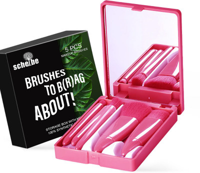 Scheibe 5 pcs Multi Purpose Makeup Brush Set with Box(Pack of 5)
