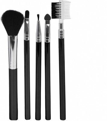 HUDAQUEEN Soft and Flexible 5-Piece Makeup Brush Set for natural and airbrushed finishes(Pack of 5)