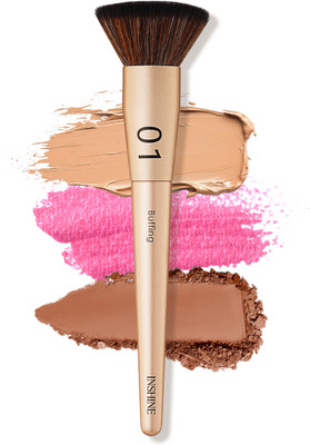 Inshine Flat Buffer Soft Brush | Foundation, Blending, Contour & Setting Powder Tool(Pack of 1)