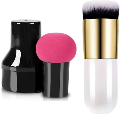 Yoana Moq_Ultra Soft Foundation Cosmetic Makeup Brush(Pack of 2)