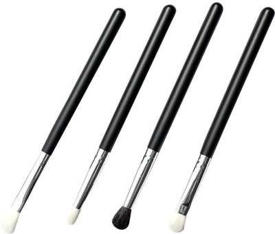 Sarbeau 4pcs Goat Hair Eyeshadow Brushes Eye Blending Brush Makeup Set with Wood(Pack of 4)