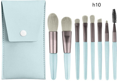 Evehansen 8 Pcs Brush Set With Pouch, Makeup Brushes Premium Synthetic h10(Pack of 8)