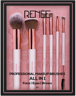 Renee All In 1 Professional Makeup Brushes Set Of 6(Pack of 6)