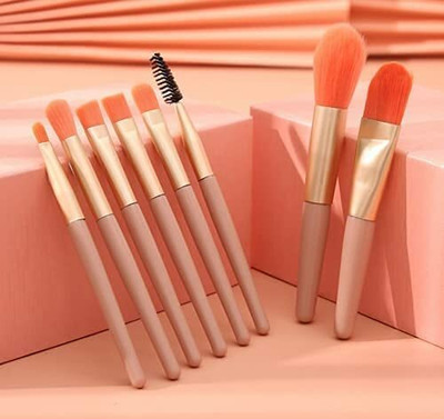 AARADHYAM Makeup Brushes 8Pcs Set Mini Premium Synthetic Foundation Brush(Pack of 8)