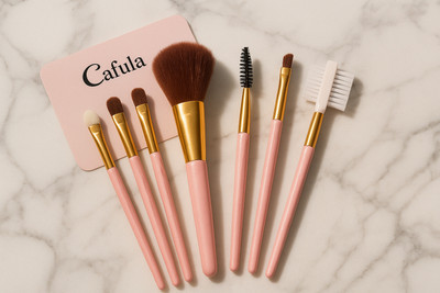 Weshopping Professional 8 Pcs Pink Makeup Brush Set for Eye & Face Blending(Pack of 8)